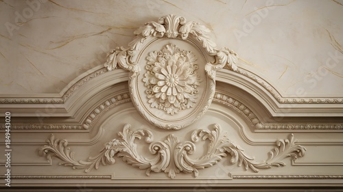Ornate architectural relief decoration