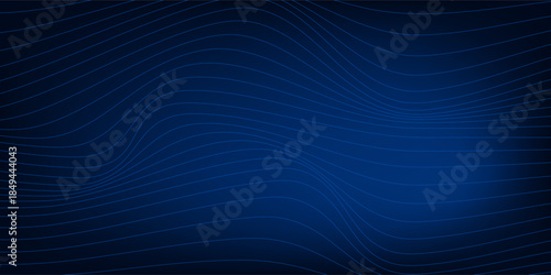 Vector abstract, blue black color background, luxury wave gold line pattern, Illustration modern graphic design for invite, premium, Vip template, business banner or futuristic technology background