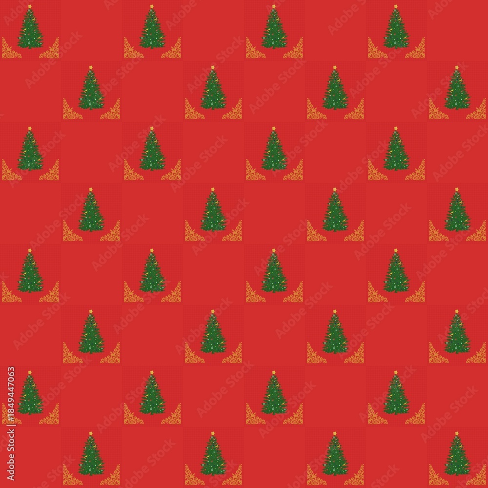 Fototapeta premium christmas seamless background