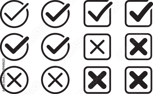 A professional collection of vector icons and web buttons featuring business symbols, mail elements, and phone signs in a colorful design set for internet and computer interface illustration