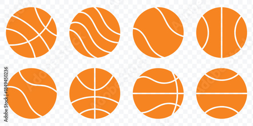 Basketball illustrations showing different levels of detail. Basketball icon vector for web and mobile app. Basketball ball sign and symbol. eps 10