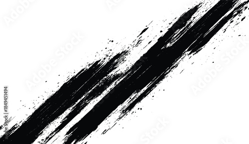 Mascara texture with white background. Black Brush strokes on white background.