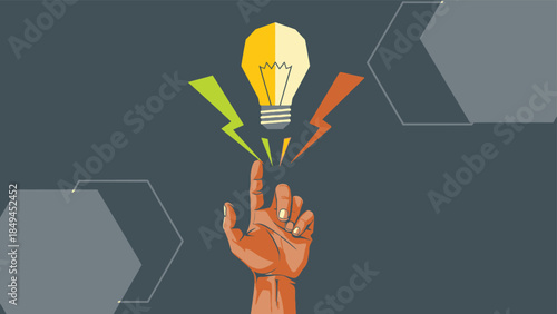 Creative idea generation with lightbulb