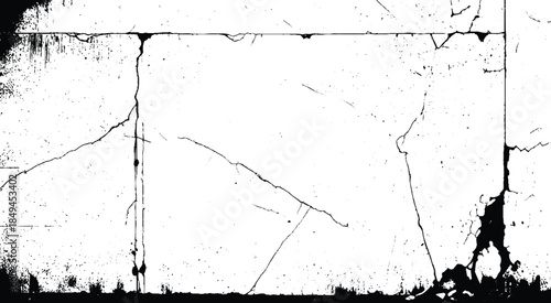 Wall fragment with scratches and cracks. It can be used as a background. vector eps10