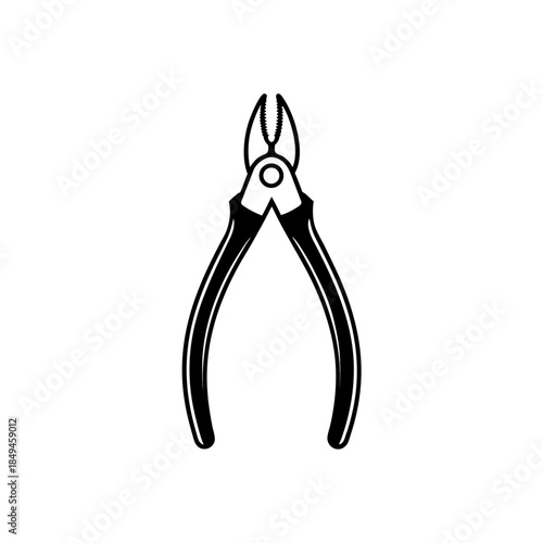 pliers on white background