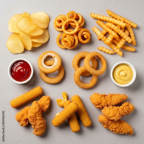 Irresistible assortment of crispy fried appetizers perfect for sharing