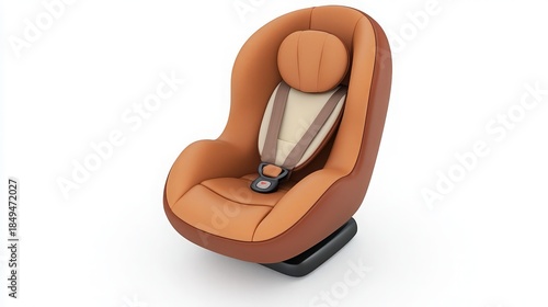 Ensure your child's safety with a modern, comfortable car seat in stylish brown tones for secure travel and peace of mind on every adventure