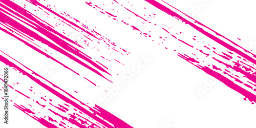 Pink and white sporty line abstract motif car sticker with grunge brush pattern, motorsport design, Modern, Eps 10.
