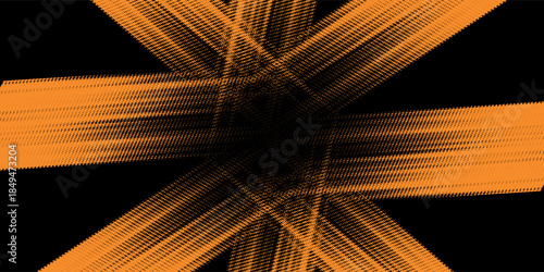 orange black brush Car sticker wrap pattern banner abstract sporty lines black orange color combination grunge brush modern pattern racing motorsport vector design, Eps 10.