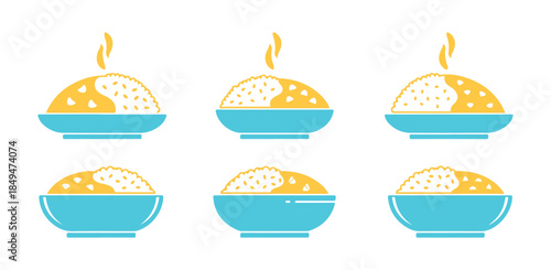 Curry Rice Icon collection

