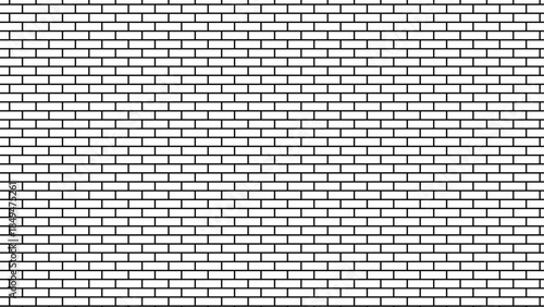 Brick wall texture for interior or exterior design. Brick background material. Simple pattern.