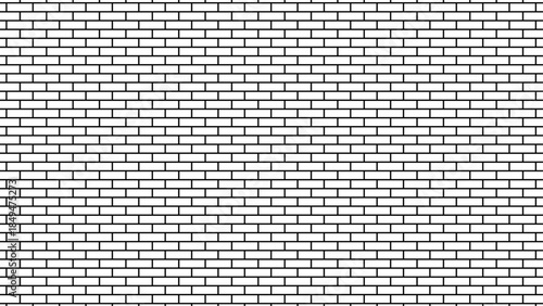 Brick wall texture for interior or exterior design. Panorama white brick wall texture background.