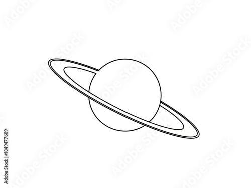Saturn planet with rings in space, astronomy, solar system, outer space, celestial body, gas giant