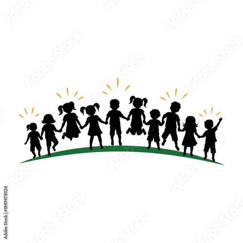 Children playing in park