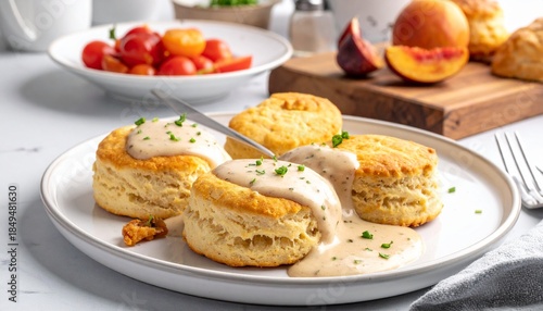 baked potato with cheese and herbs