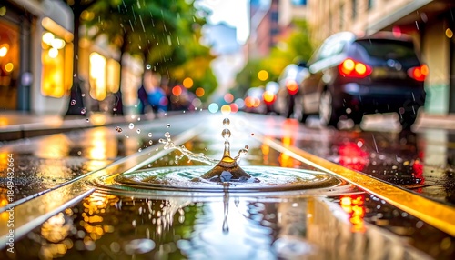 fountain in the city
