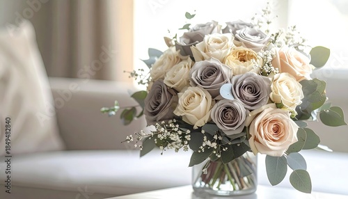 wedding bouquet in a vase