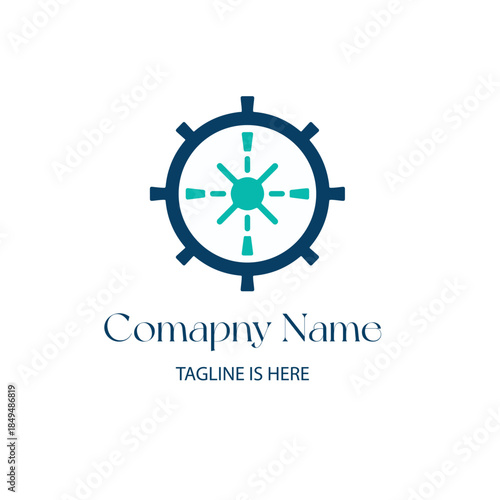 4 direction minimalist logo design