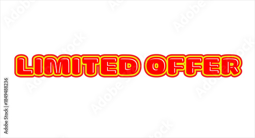 Limited offer Typography Promotion Design