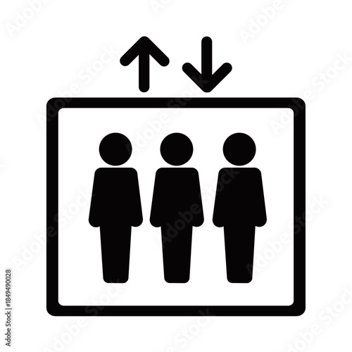 エレベーターのピクト　イラスト　ピクトグラム