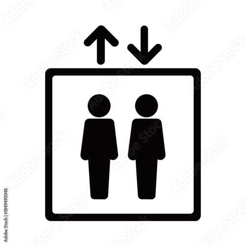 エレベーターのピクト　イラスト　ピクトグラム