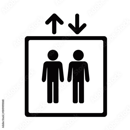 エレベーターのピクト　イラスト　ピクトグラム