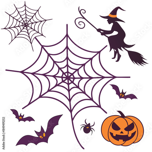 halloween background with bats