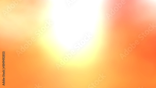 Abstract background. Sunlight streams into the backyard garden on a new morning. A blurred gradient of red, yellow, white, and soft orange helps life flourish according to the laws of nature. Thailand