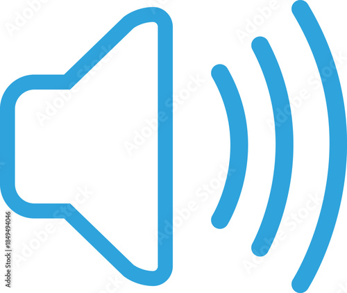 音量スピーカーのフラットアイコン