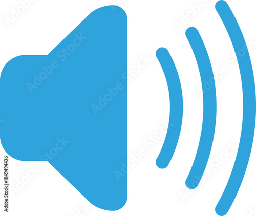 音量スピーカーのフラットアイコン