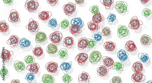 Colorful Email Icons in Playful Illustrative Style with Bright Colors on White Background for Digital Communication