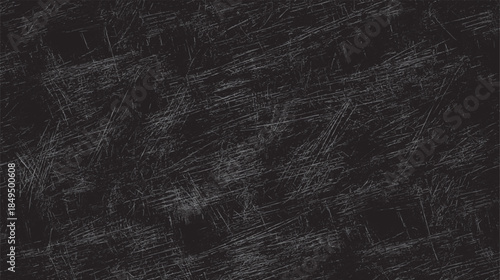 Dark gray background with numerous fine white and light gray scratches and lines creating a textured distressed surface