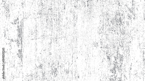 White background with distressed gray textured overlay featuring vertical streaks and speckled imperfections