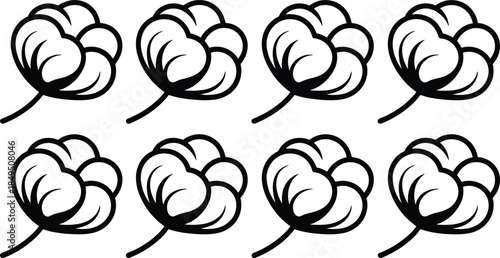 Six black and white curly hairstyles with long tails