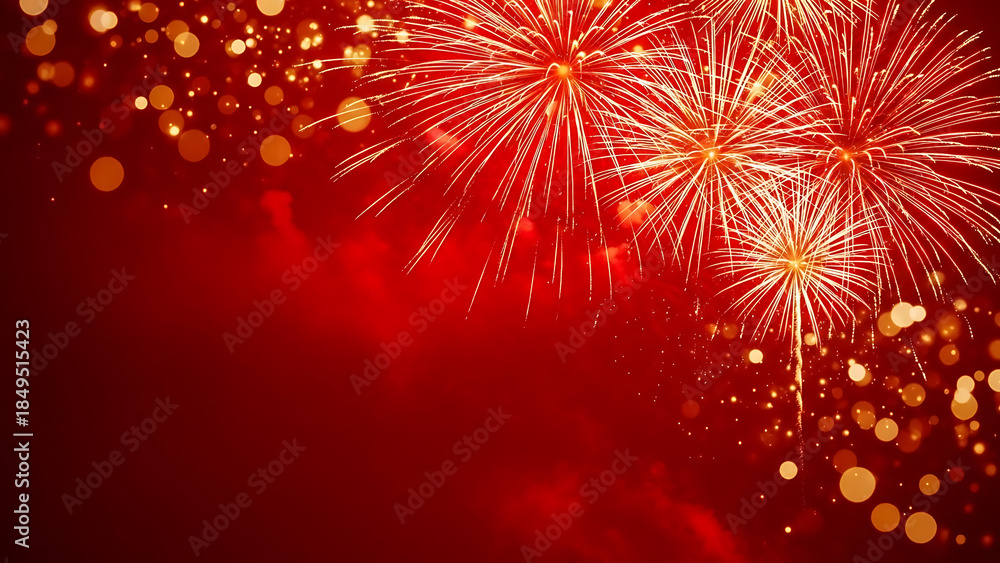 Obraz premium fireworks on the night sky
