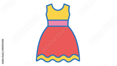 fashion dress with blue dress