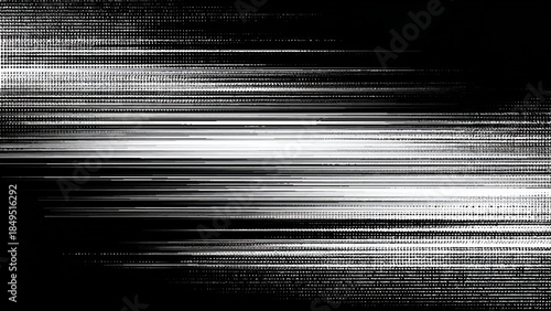 Abstract digital noise pattern with horizontal scan lines effect