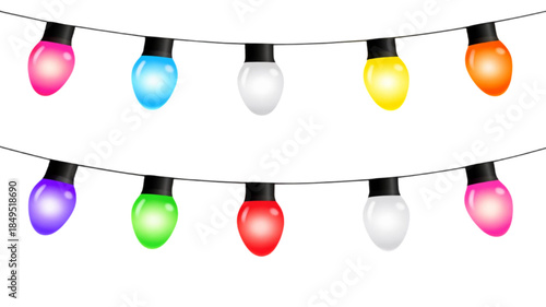 Abstract colorful background featuring a 3d vector illustration of a decorative easter egg and balloons hanging like a Newton cradle pendulum swing against a blue sky