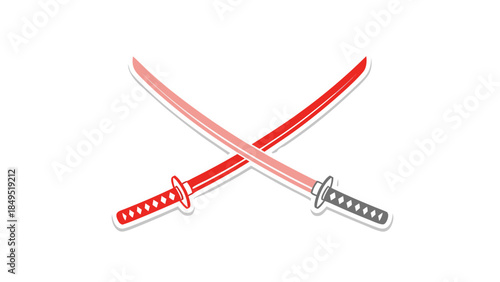 red and white arrows