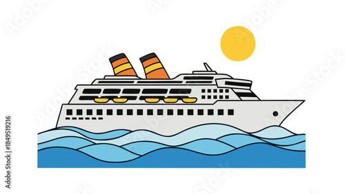 cruise ship in the sea
