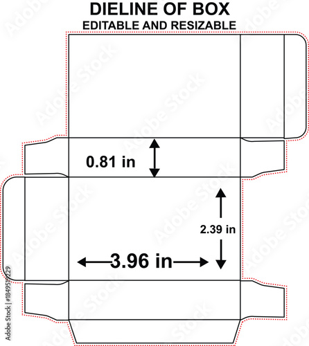 Medicine box dieline