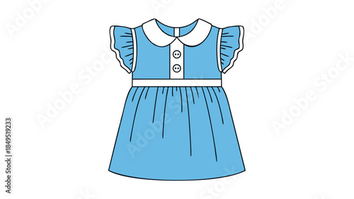 blue dress on mannequin