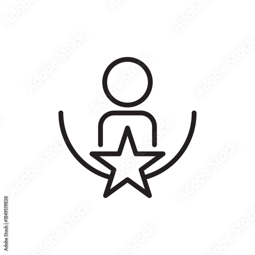Employee value proposition icon symbolizing EVP strategy, employer branding, and talent rewards, representing corporate culture benefits, worker appreciation, company promise, and professionalism.