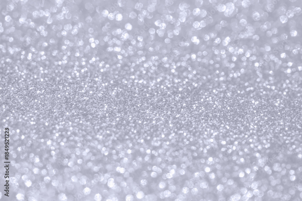 Obraz premium Abstract silver glitter sparkle texture with bokeh background