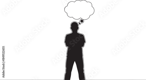 business man thinking about something Innovation Planning and Business Strategy Concept
Strategic Thinking Success Mind Mapping Silhouette
Creative Idea Brainstorming Innovation Management