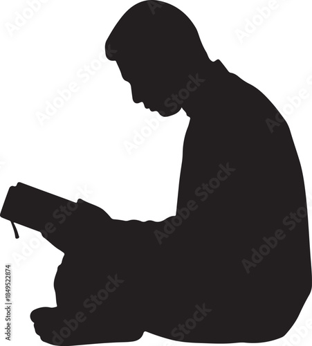Muslim Man Praying Silhouette with Mosque Background

Woman in Hijab Praying Dua Islamic Silhouette Art

Reading Holy Quran Silhouette for Ramadan Background