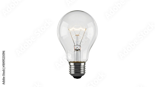 a light bulb on a white background