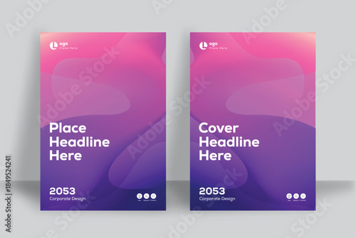 Corporate Cover Design Template in A4. Can be adapt to Flyer, Brochure, Annual Report, Magazine, Presentation, Banner, Poster