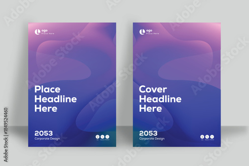 Corporate Cover Design Template in A4. Can be adapt to Flyer, Brochure, Annual Report, Magazine, Presentation, Banner, Poster