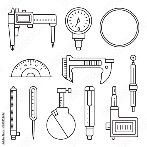 Collection of engineering and measuring toolsint